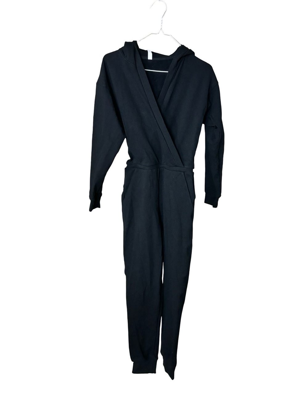 NAMA Black Toronto Enlighten Jogger Hooded Casual Streetwear Jumpsuit, Small